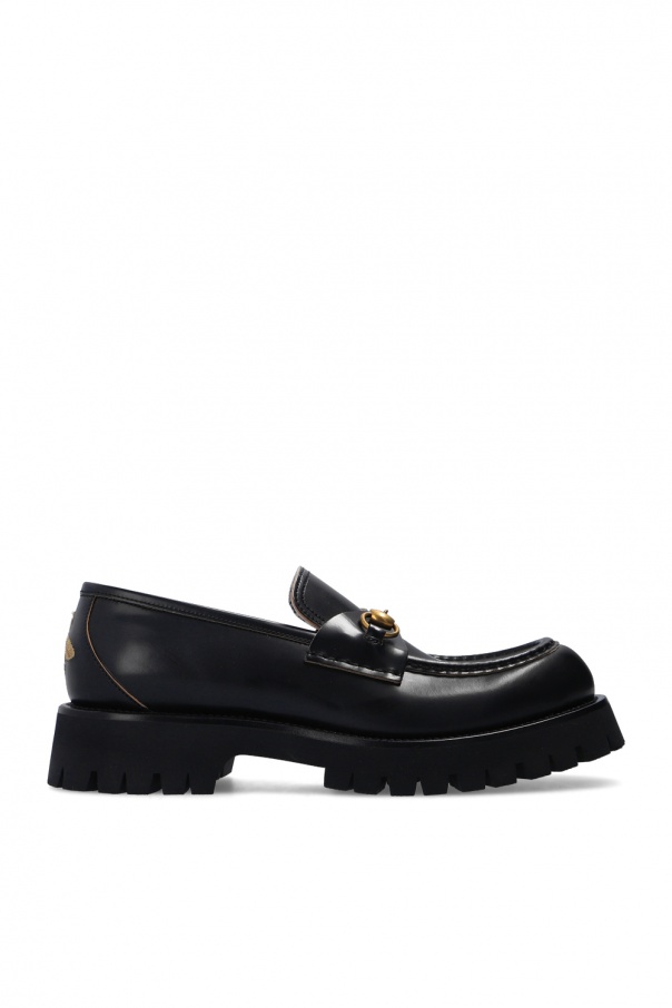 gucci Leather Horsebit loafers